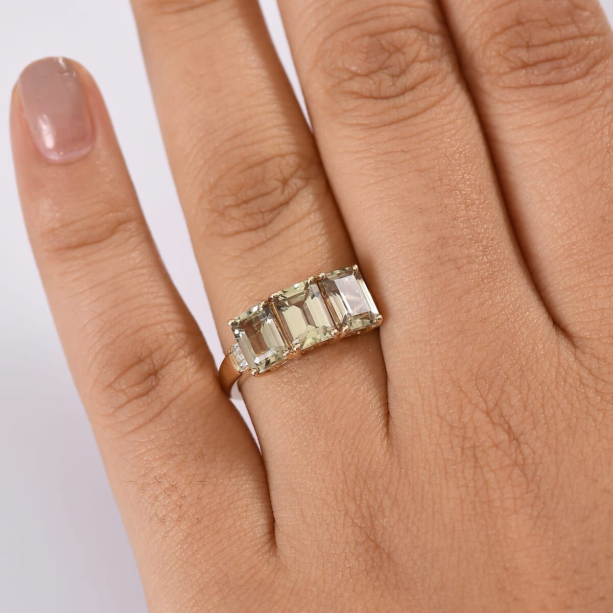 Luxoro 10K Yellow Gold AAA Turkizite, Diamond (G-H, I2) Ring (Size 10.0) 3.75 ctw image number 2