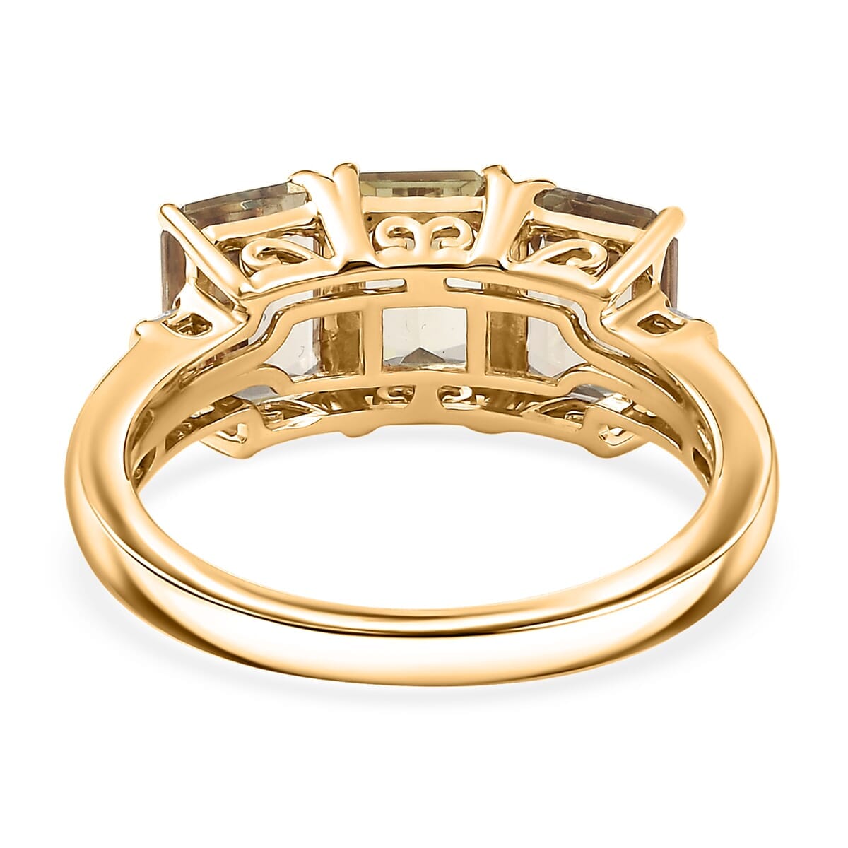 Luxoro 10K Yellow Gold AAA Turkizite, Diamond (G-H, I2) Ring (Size 10.0) 3.75 ctw image number 4