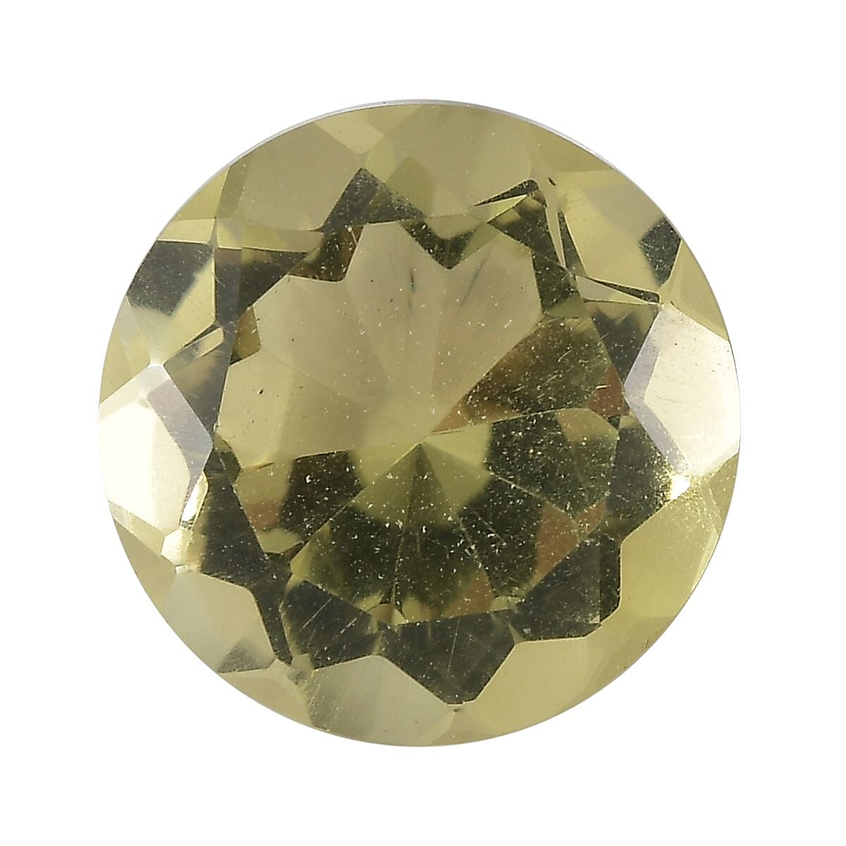 Lemon Quartz (Rnd 10.75 mm) 3.60 ctw Loose Gemstone