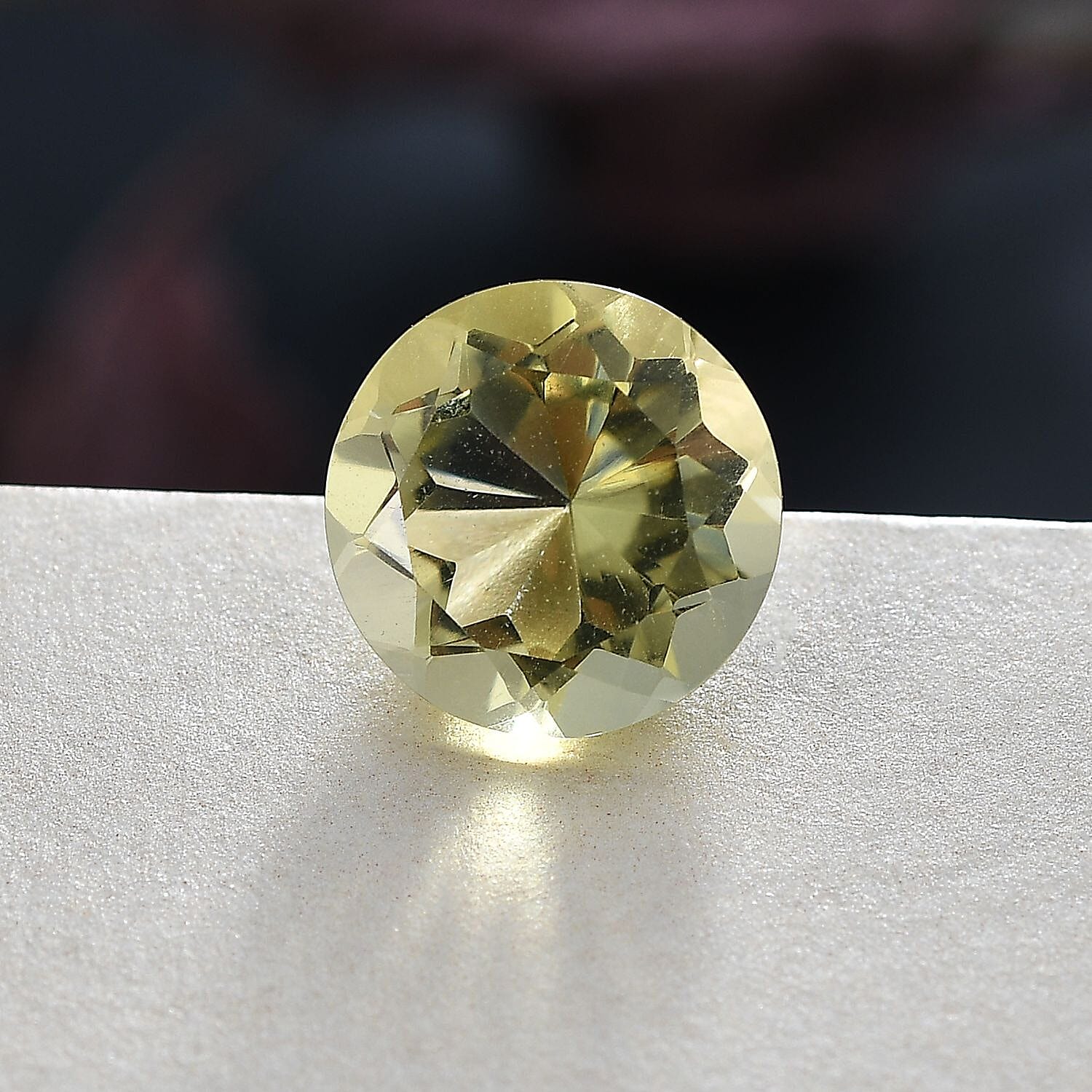 Lemon Quartz (Rnd 10.75 mm) 3.60 ctw Loose Gemstone