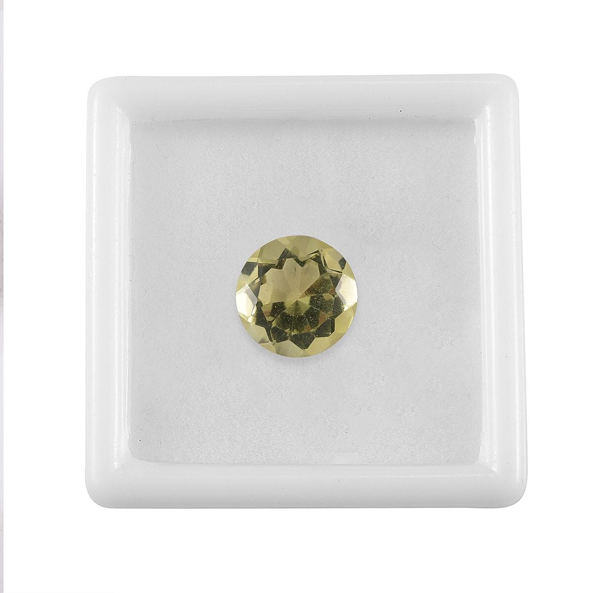 Lemon Quartz (Rnd 10.75 mm) 3.60 ctw Loose Gemstone