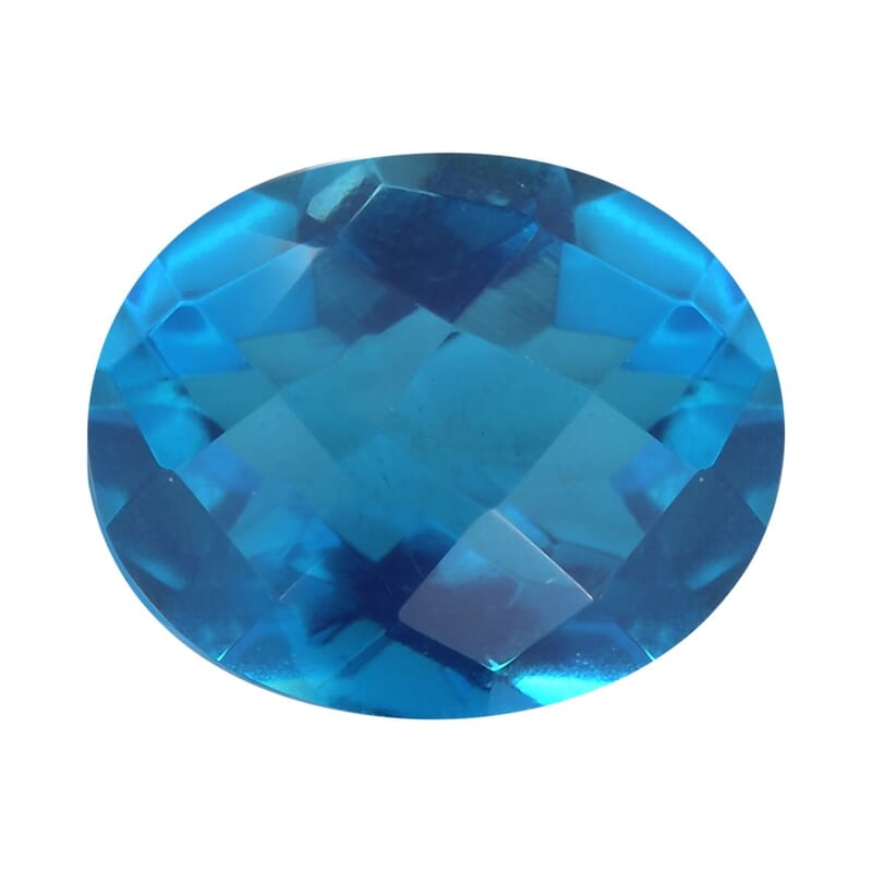 Caribbean Quartz (Ovl 10x8 mm) 2.80 ctw Loose Gemstone