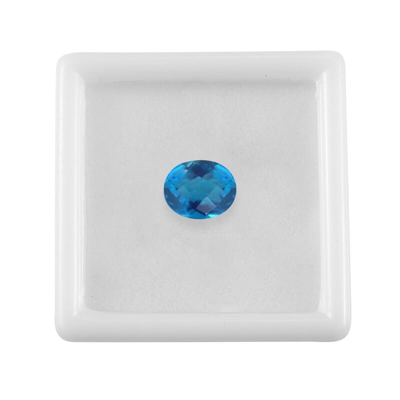 Caribbean Quartz (Ovl 10x8 mm) 2.80 ctw Loose Gemstone