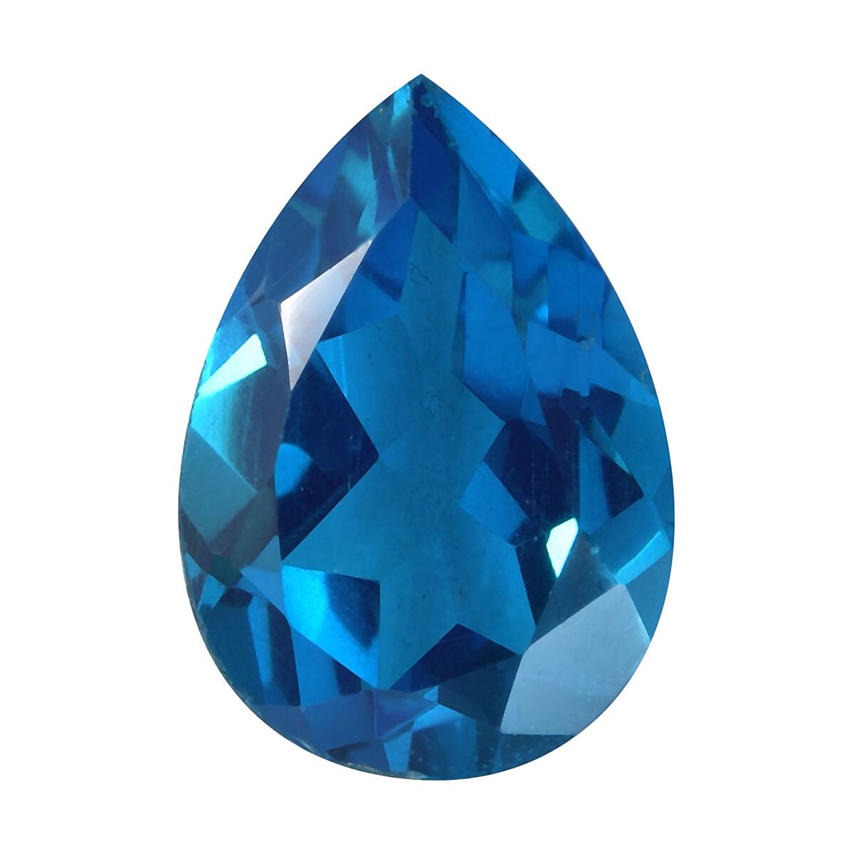 Caribbean Quartz (Pear 14x10 mm) 5.06 ctw Loose Gemstone image number 0