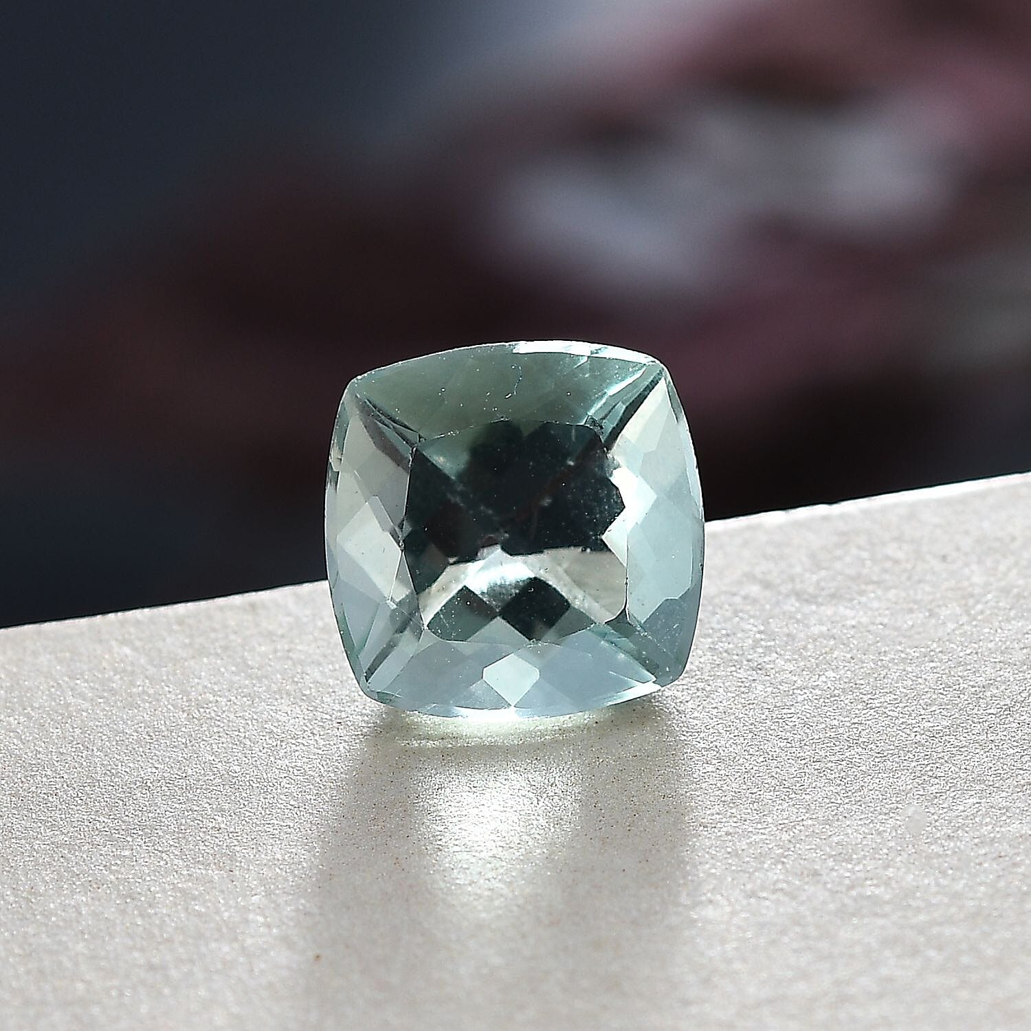 Green Fluorite (Cush 8x8 mm) 2.14 ctw Loose Gemstone