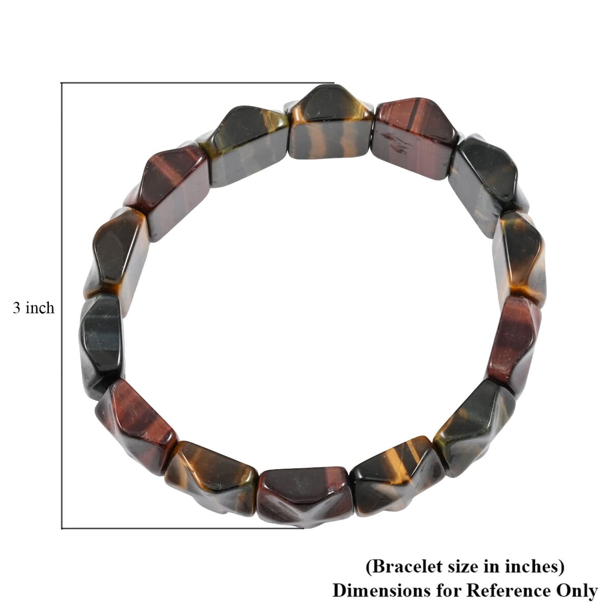 Tigers Eye 283.05 ctw Master Cut Stretch Bracelet image number 3