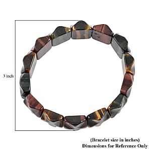 Tigers Eye 283.05 ctw Master Cut Stretch Bracelet