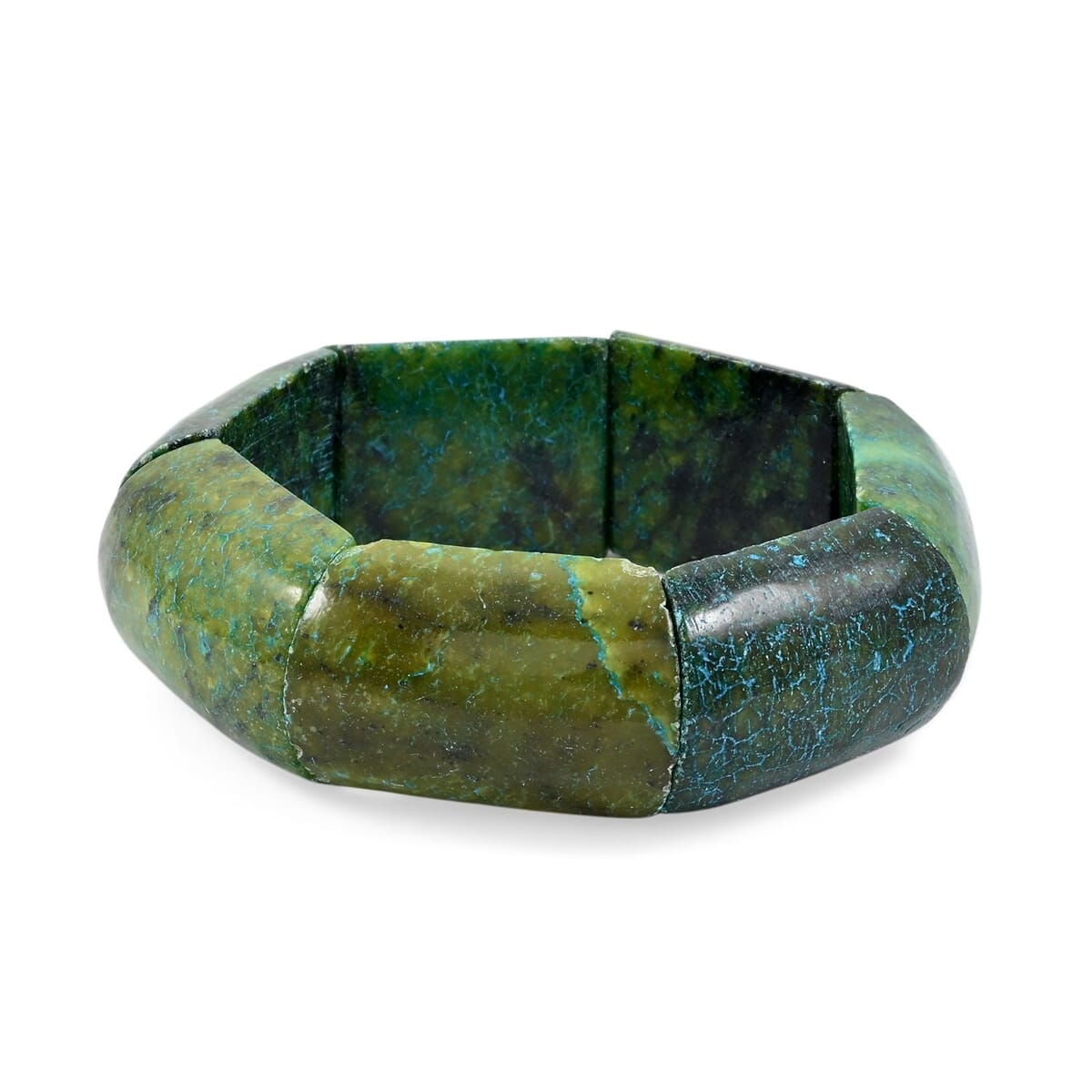 Jasper 353.05 ctw Plain Large Section Stretch Bracelet image number 0