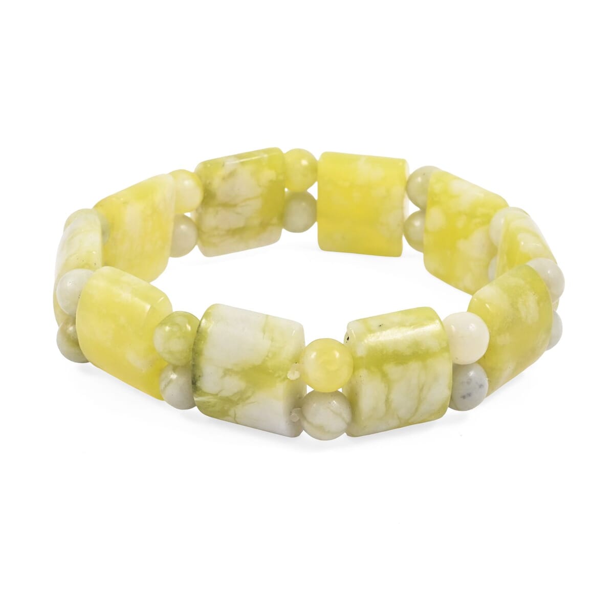 Plain Tanker Harmony Serpentine 156.15 ctw Stretch Bracelet (6-7In) image number 0