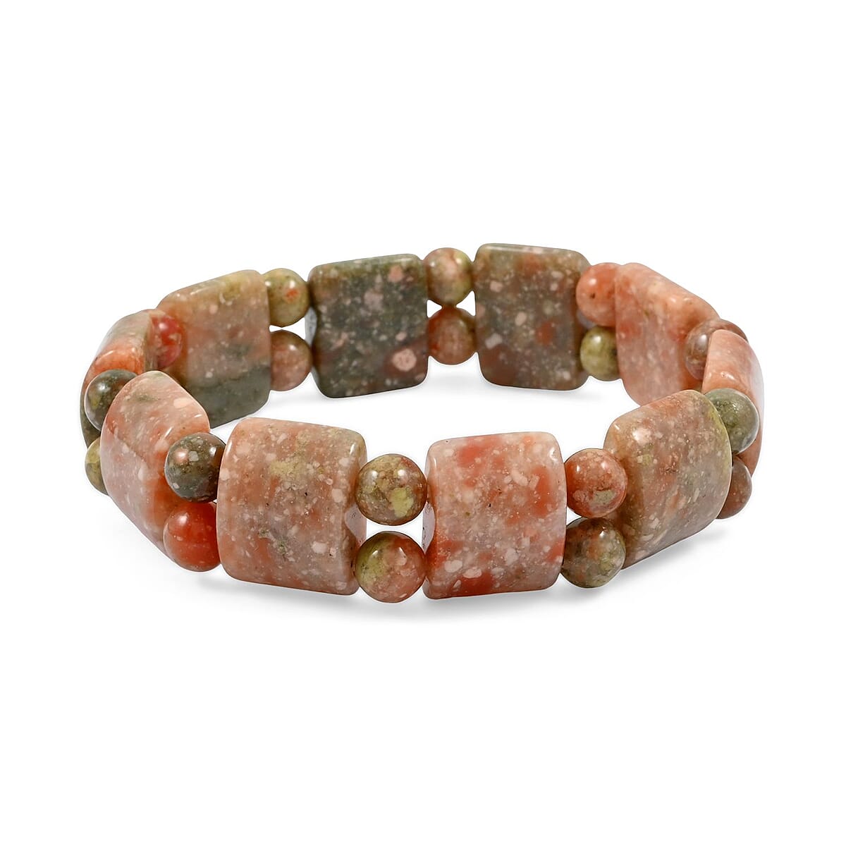 Autumn Jasper 143.90 ctw Tanker Plain Stretch Bracelet image number 0