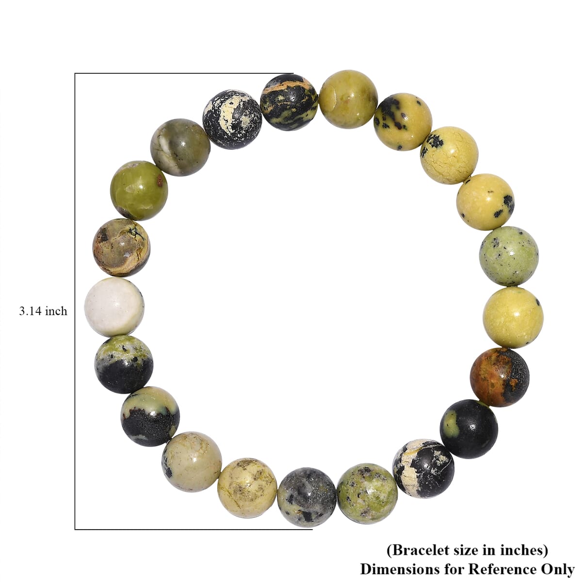 Serpentine Beaded 150.00 ctw Stretch Bracelet  image number 4