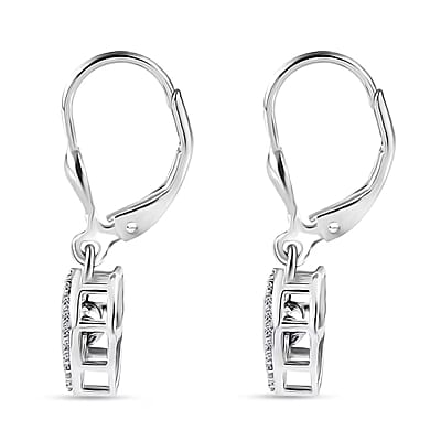 Luxuriant Lab Grown Diamond G-H SI 0.40 ctw Earrings in Rhodium Over Sterling Silver