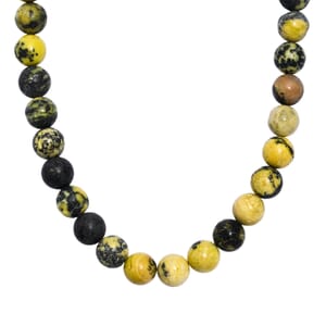 Karis Serpentine Beaded 293 ctw Necklace 18 Inches in Platinum Bond