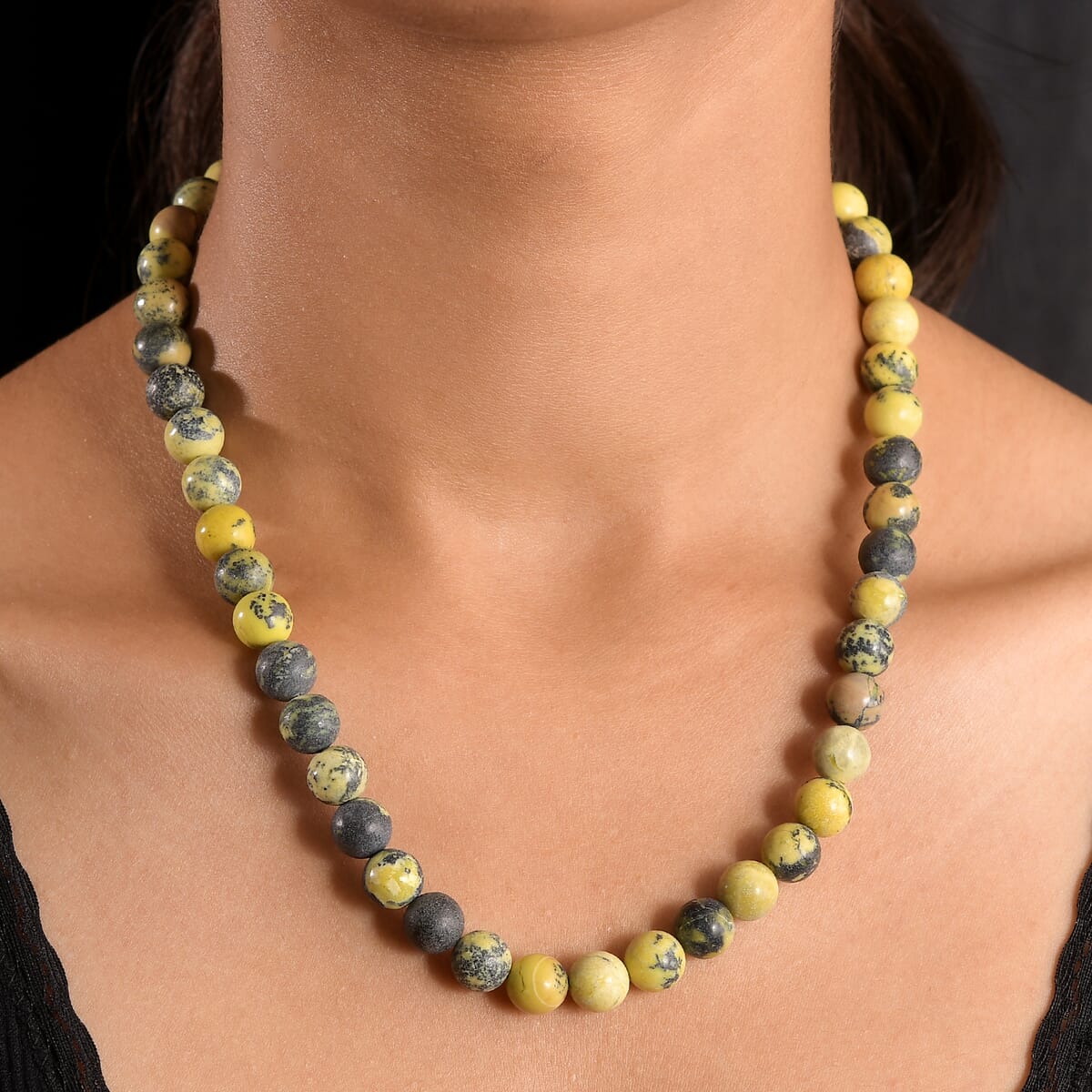 Karis Serpentine Beaded 293 ctw Necklace 18 Inches in Platinum Bond image number 2