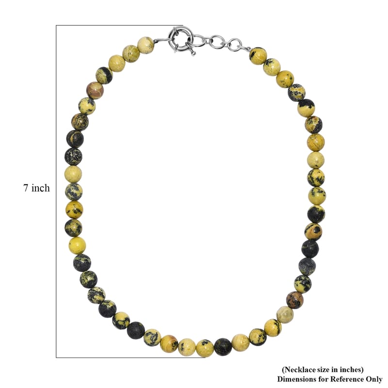 Karis Serpentine Beaded 293 ctw Necklace 18 Inches in Platinum Bond