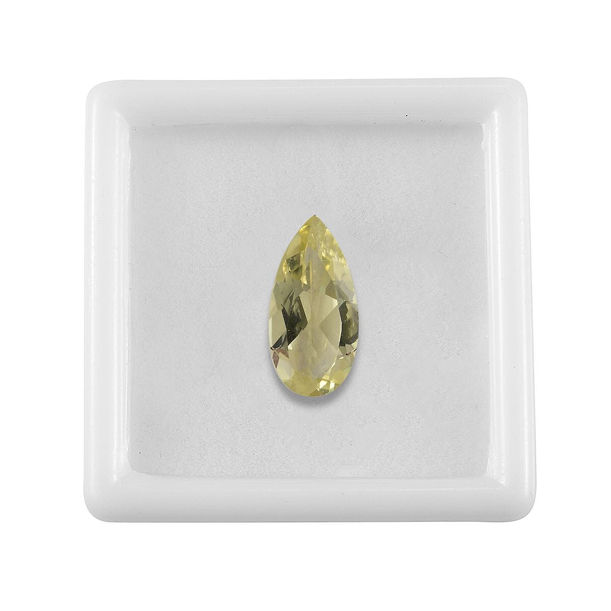 Lemon Quartz (Pear 16x8 mm) 3.60 ctw Loose Gemstone image number 3
