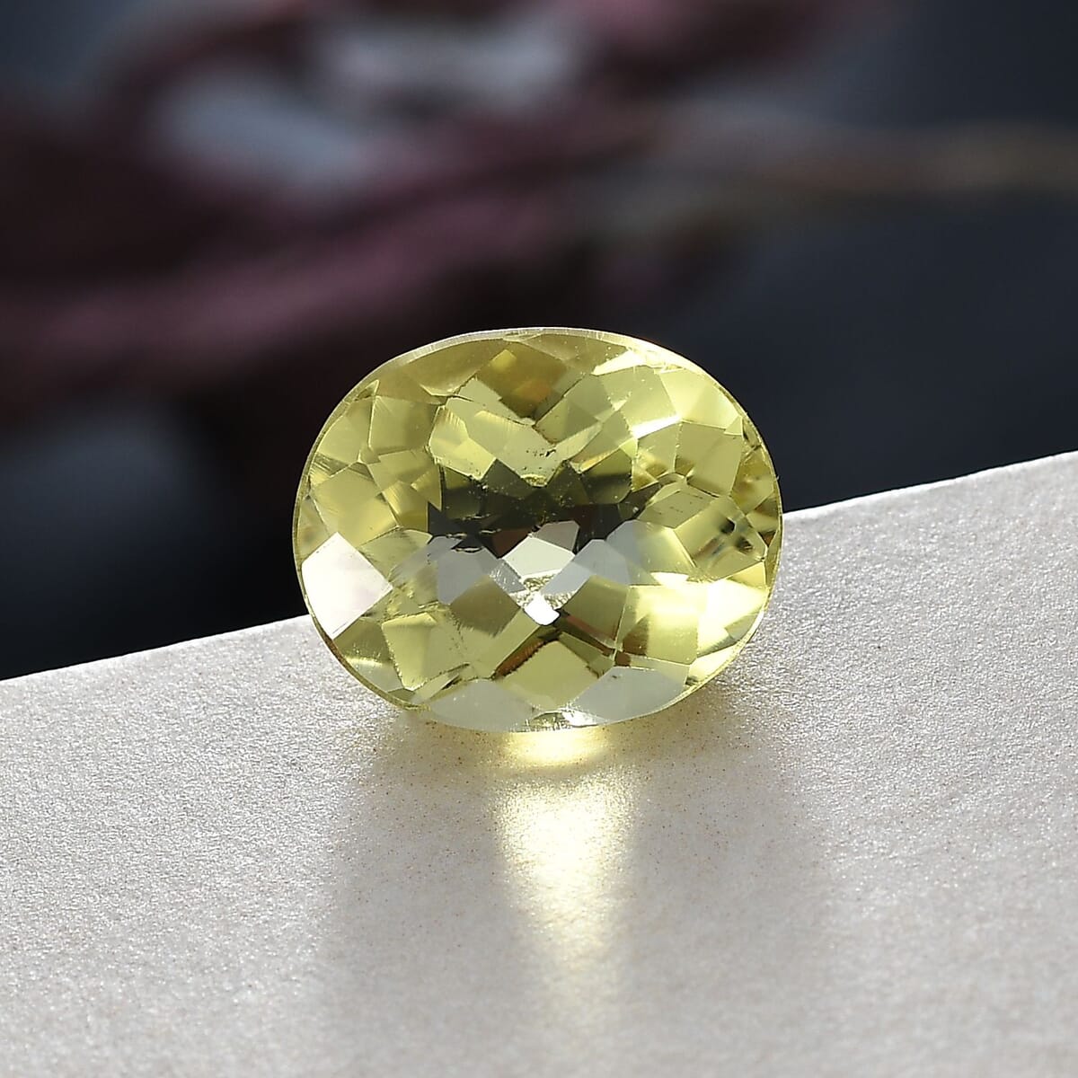 AAA Green Gold Quartz (Ovl 12x10 mm) 4.55 ctw Loose Gemstone image number 1