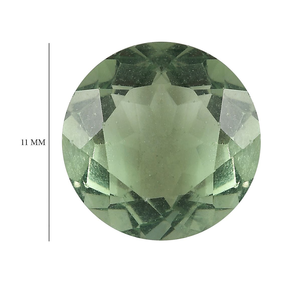 AA Green Fluorite (Rnd 11 mm) 5.60 ctw Loose Gemstone image number 4