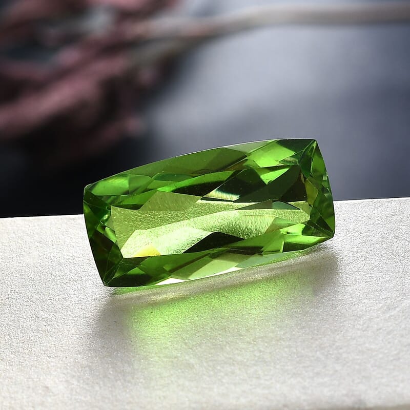 Chartreuse Quartz (Cush 20x10 mm) 10.05 ctw Loose Gemstone