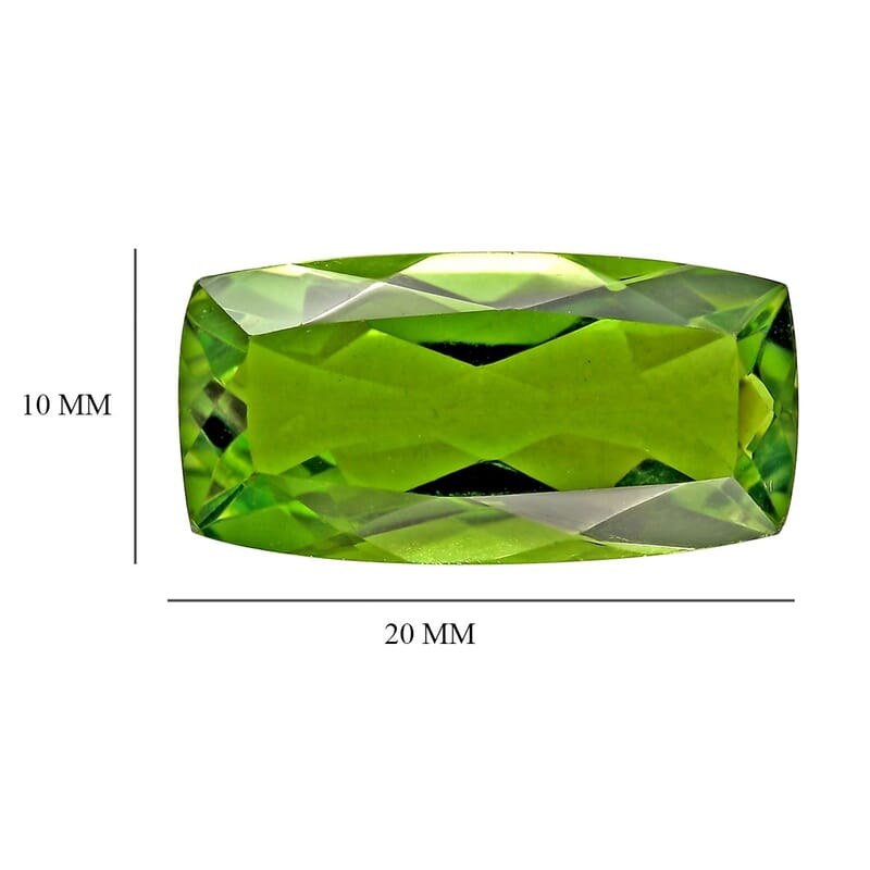 Chartreuse Quartz (Cush 20x10 mm) 10.05 ctw Loose Gemstone