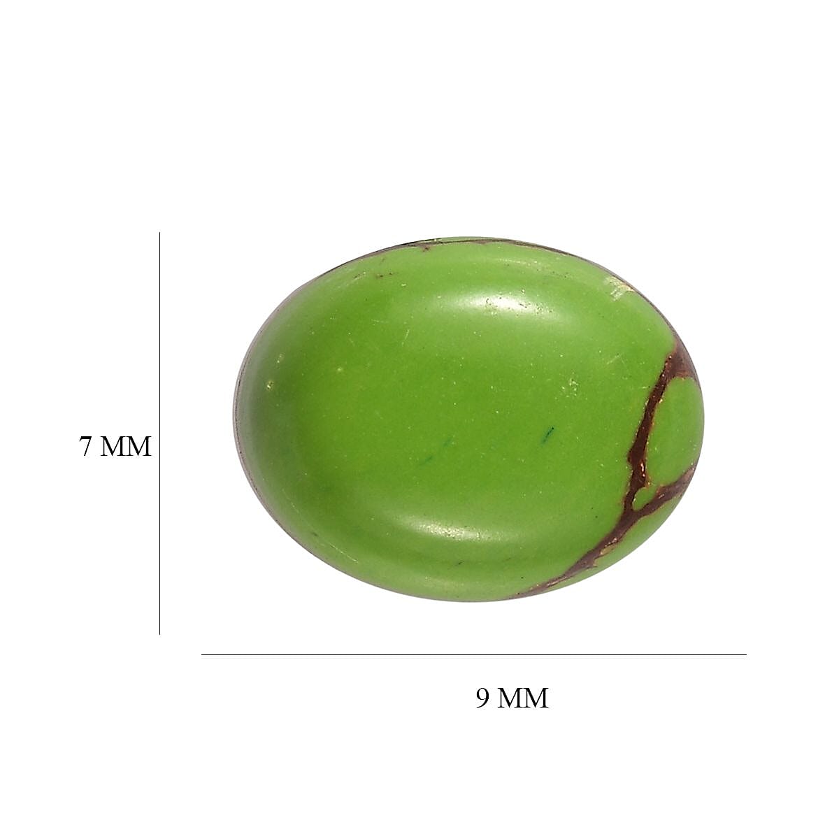 AA Green Turquoise (Ovl 9x7 mm) 1.30 ctw Loose Gemstone image number 4