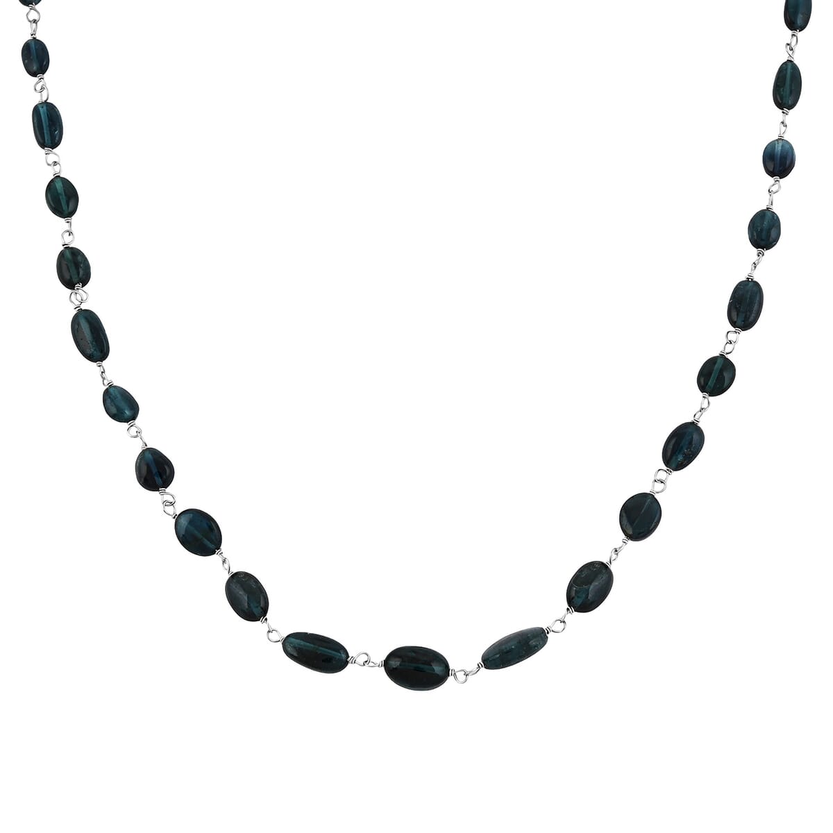 Rhapsody 950 Platinum AAAA Monte Belo Indicolite Beaded Necklace (18 Inches) 30.00 ctw image number 0