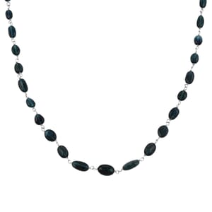 Rhapsody 950 Platinum AAAA Monte Belo Indicolite Beaded Necklace (18 Inches) 30.00 ctw
