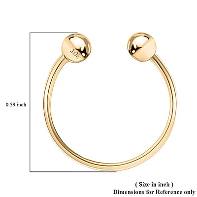 Septum Nose Ring in 10K Yellow Gold 0.50 Grams