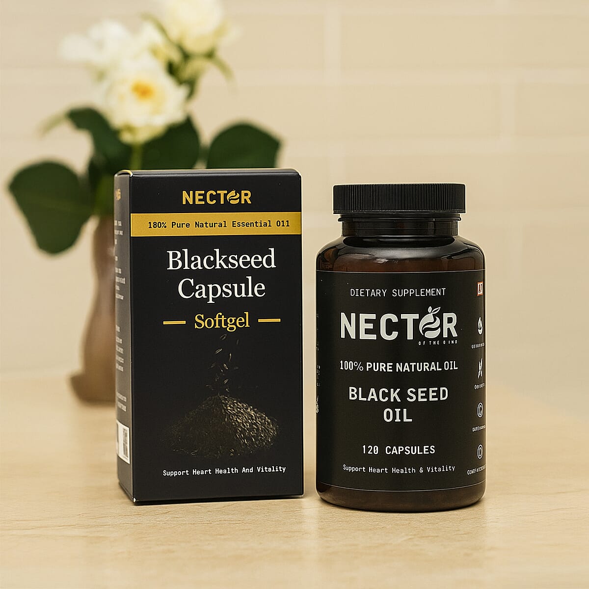 Nector Black Seed Oil Capsules (120 /Bottle) image number 1