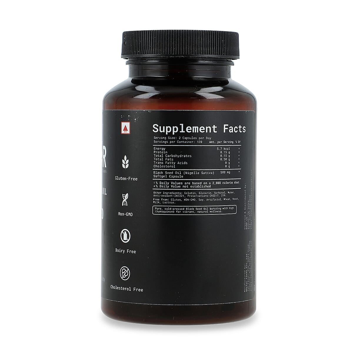 Nector Black Seed Oil Capsules (120 /Bottle) image number 2