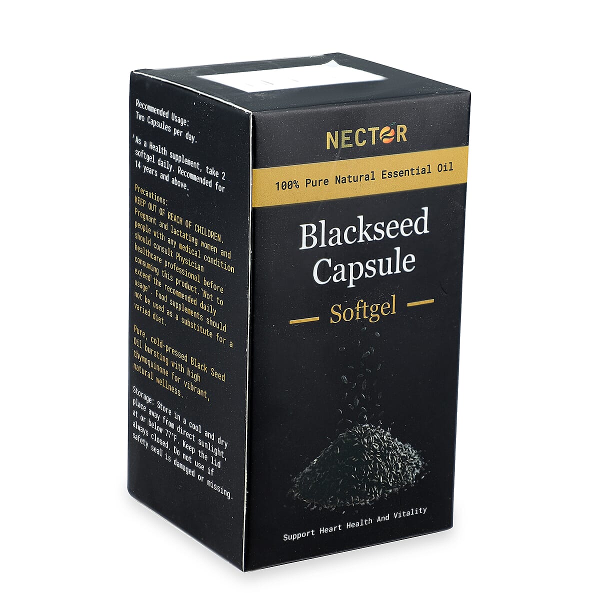 Nector Black Seed Oil Capsules (120 /Bottle) image number 5