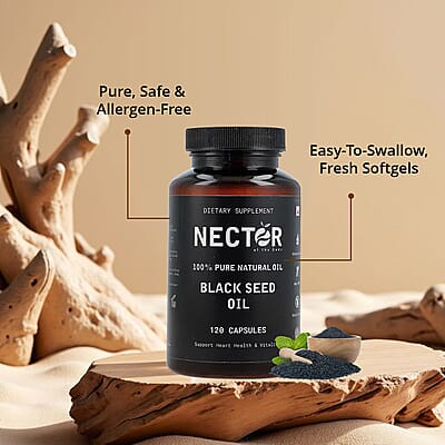 Nector Black Seed Oil Capsules (120 /Bottle)