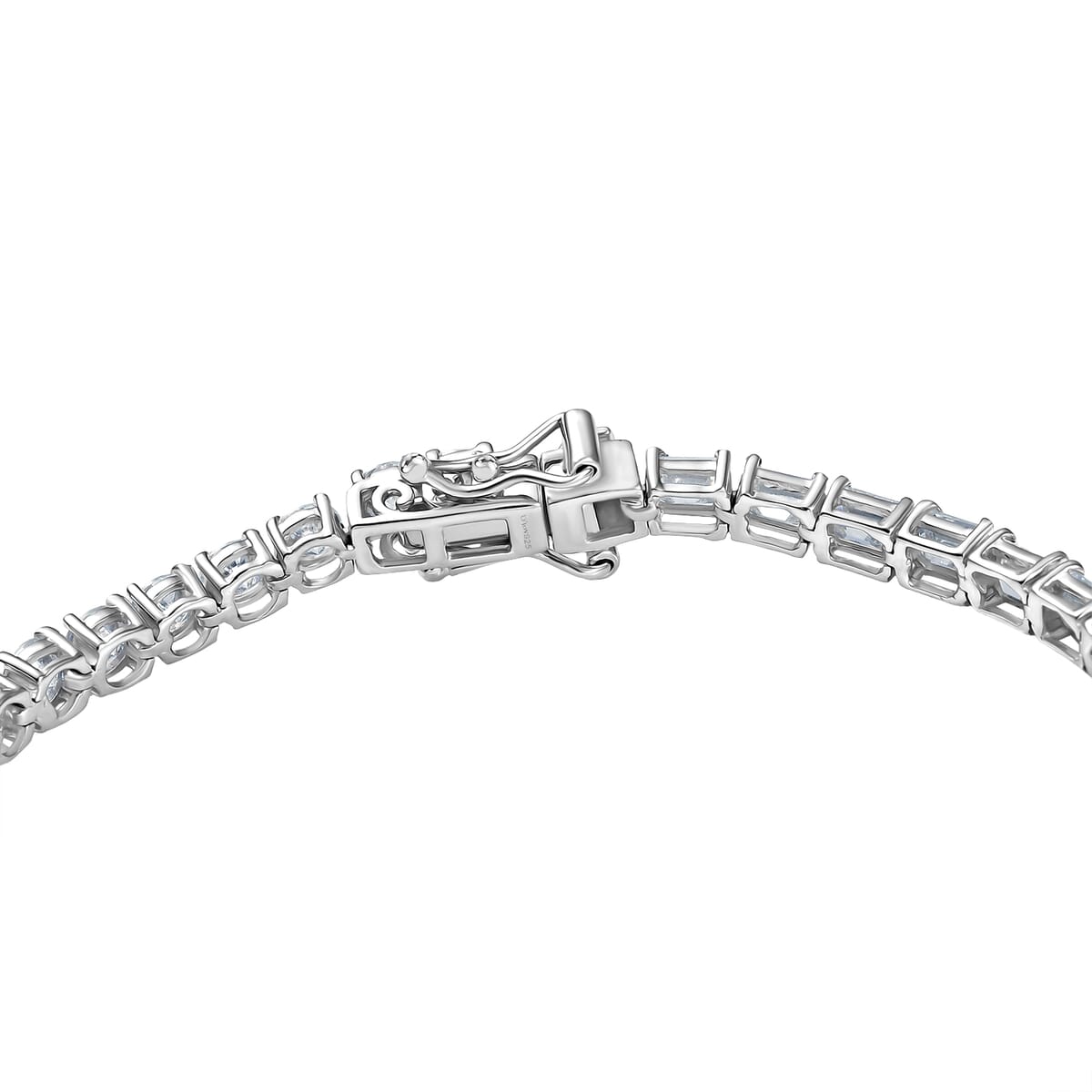 D'Joy Moissanite 8.50 ctw Bracelet in Rhodium Over Sterling Silver (7.25 In) image number 3