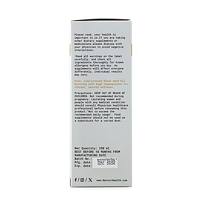 Nector Black Seed Oil 250ml