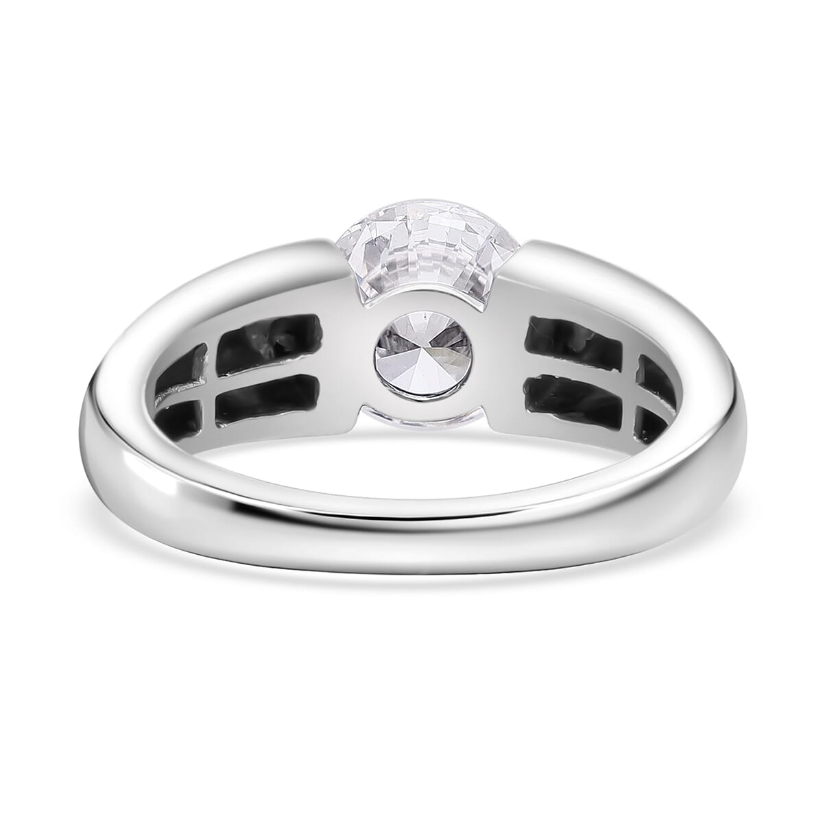 IGI Certified Luxuriant Lab Grown Diamond E-F VS 2.00 ctw Tension Set Ring in 950 Platinum (Size 7.0) 9.50 Grams image number 3