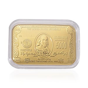 24K Golden Currency Emboss Sheet 31x45.5mm 10mg (Del. in 12-15 Days)