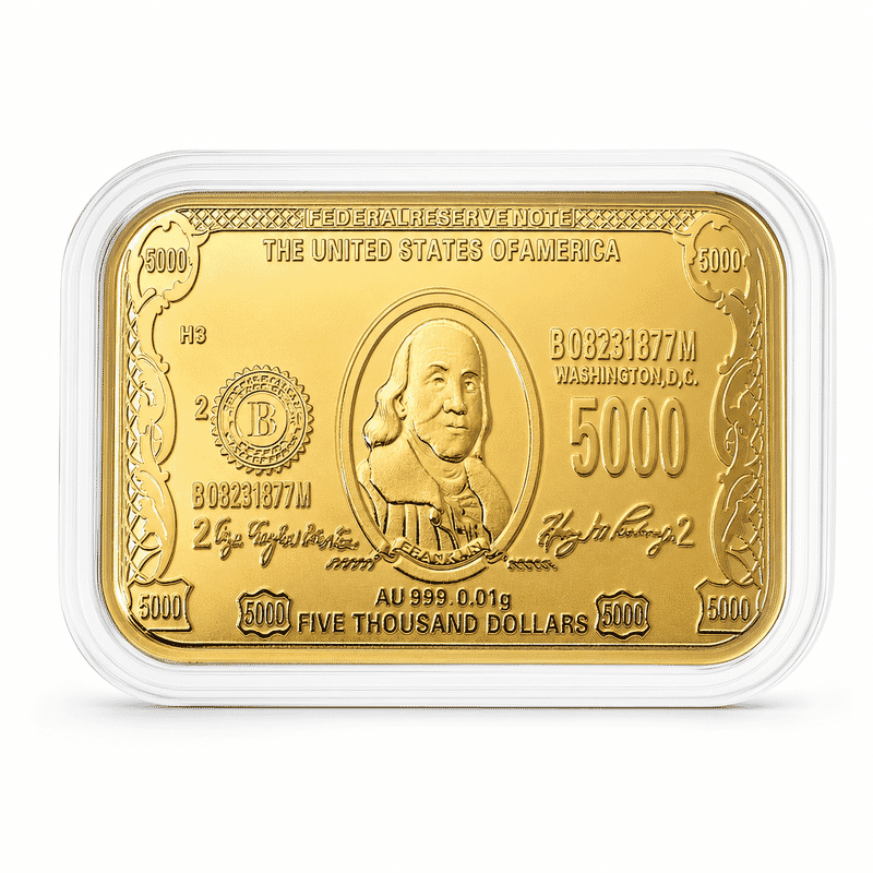 Currency 24k Gold Embossed Sheet 10mg