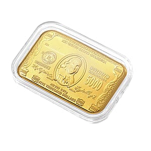 Doorbuster 24K Golden Currency Emboss Sheet 31x45.5mm 10mg