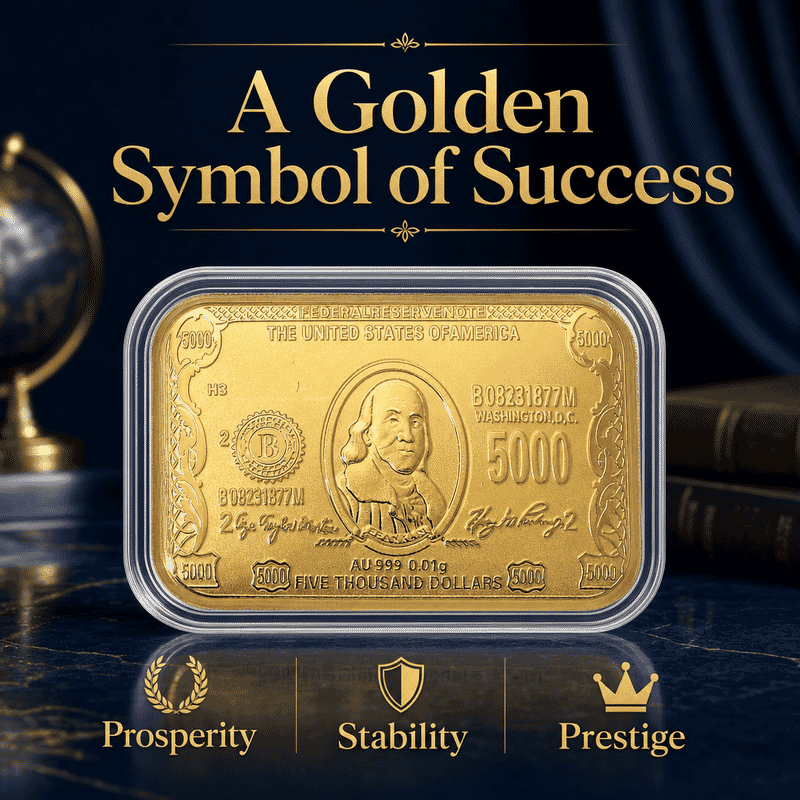 Currency 24k Gold Embossed Sheet 10mg
