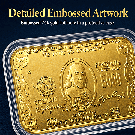 24K Gold Wealth of Nations – Currency Legacy Tribute Embossed Sheet 31x45.5mm 10mg - Product card gallery slide 4 (10178102362425)