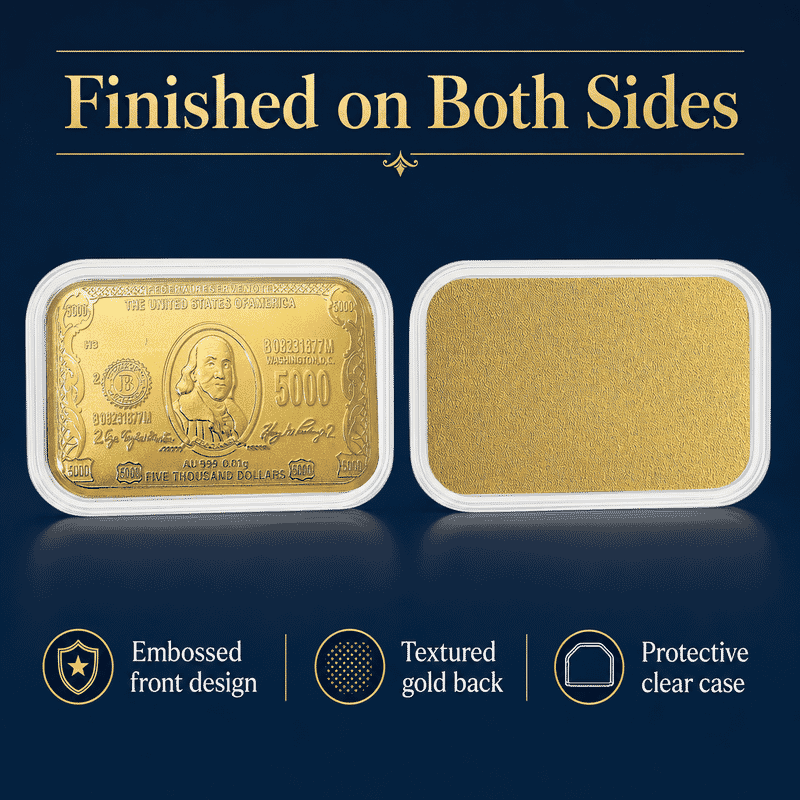 Currency 24k Gold Embossed Sheet 10mg