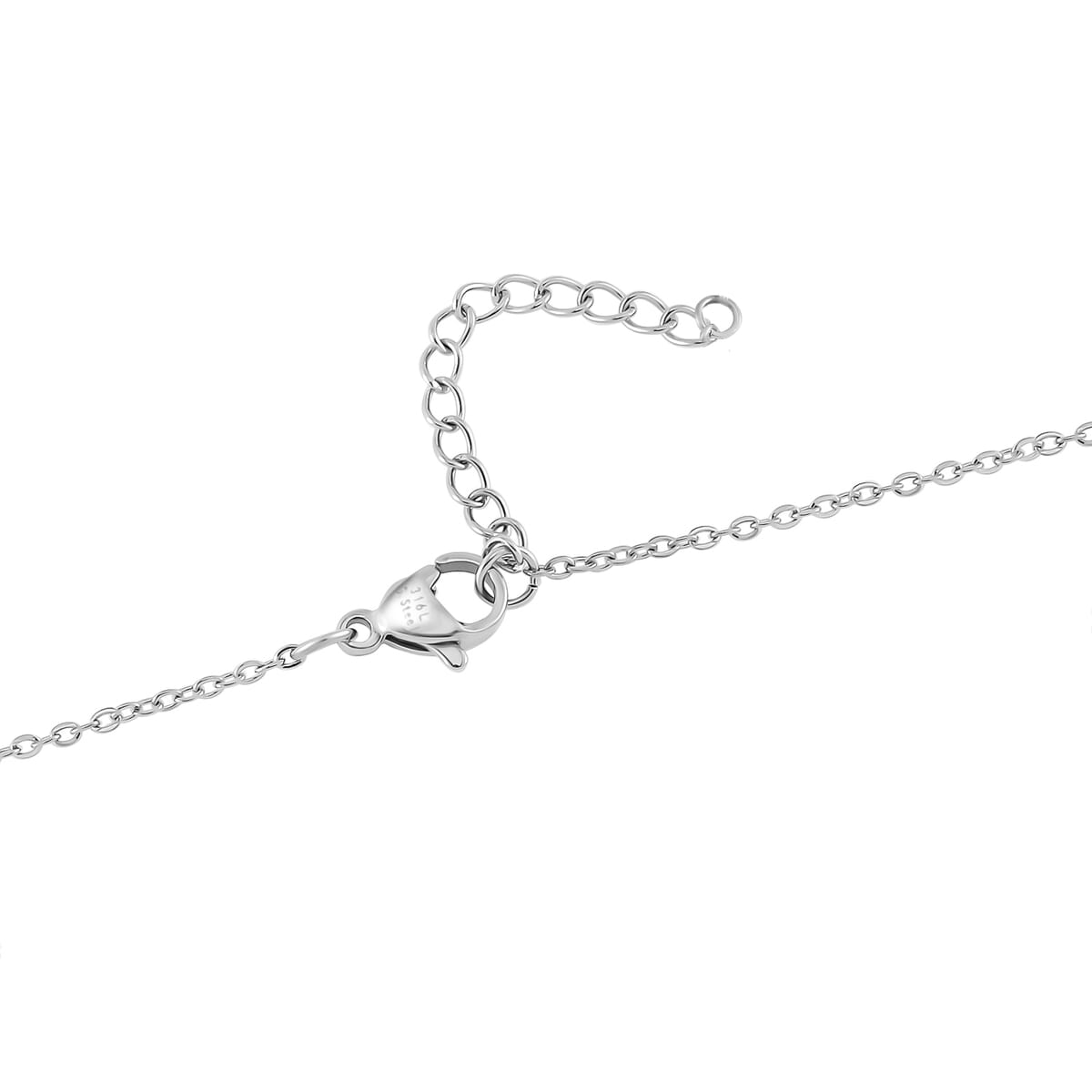 Ever True Radiant Orchid Quartz (Triplet) and White Zircon 15.10 ctw Necklace 18 Inches in Platinum Bond image number 4