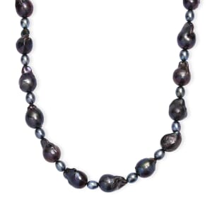 Peacock Pearl (D) Necklace in Stainless Steel 18 Inches