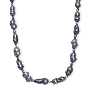 Peacock Pearl (D) Necklace in Stainless Steel 18 Inches