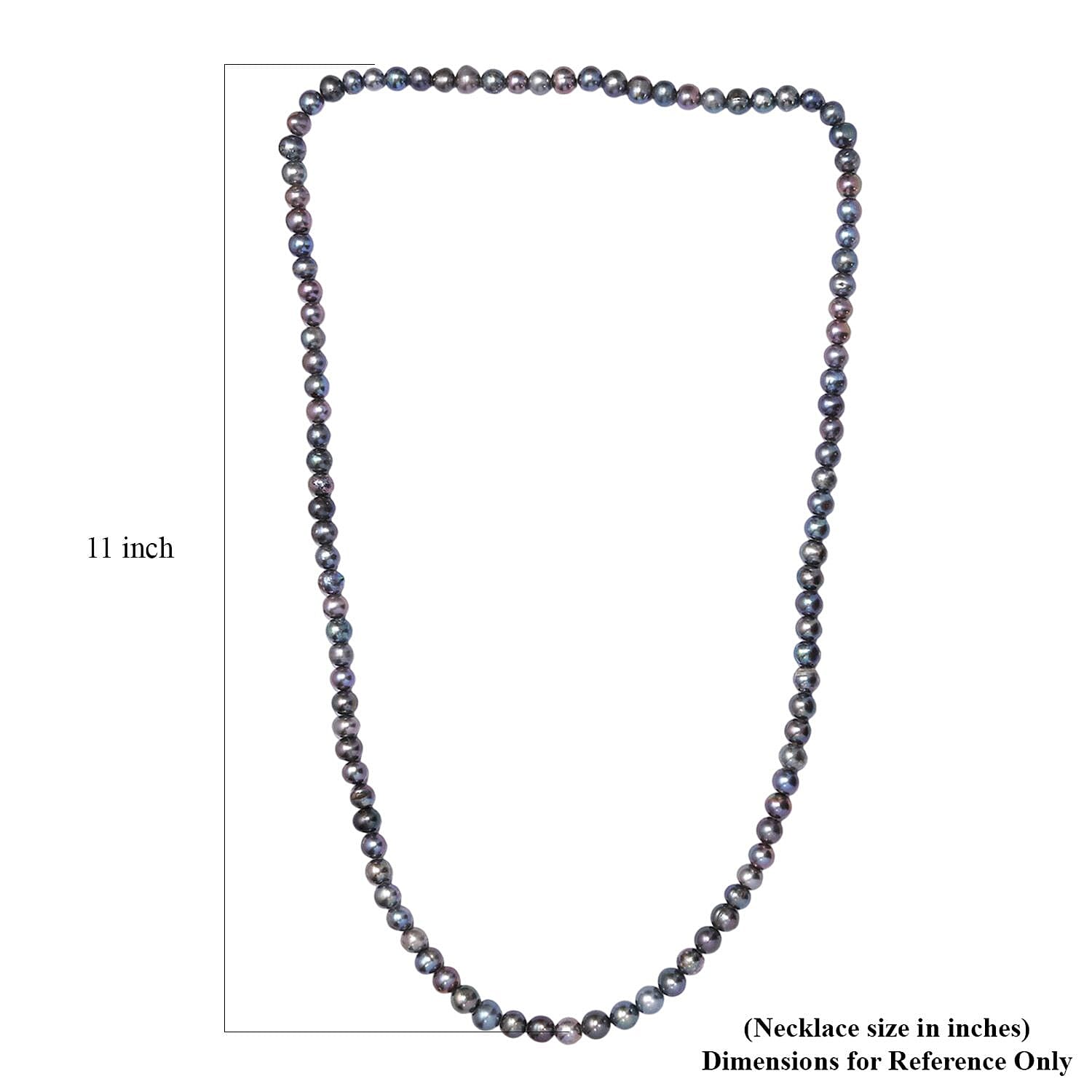 Grey Pearl (D) Necklace 28 Inches