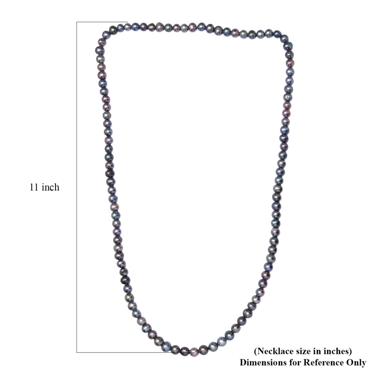 Grey Pearl (D) Necklace 28 Inches image number 5