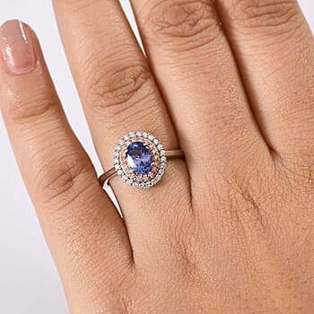 Tanzanite & Lab Grown Pink Diamond / 10 - Product card gallery slide 3 (10178103345465)