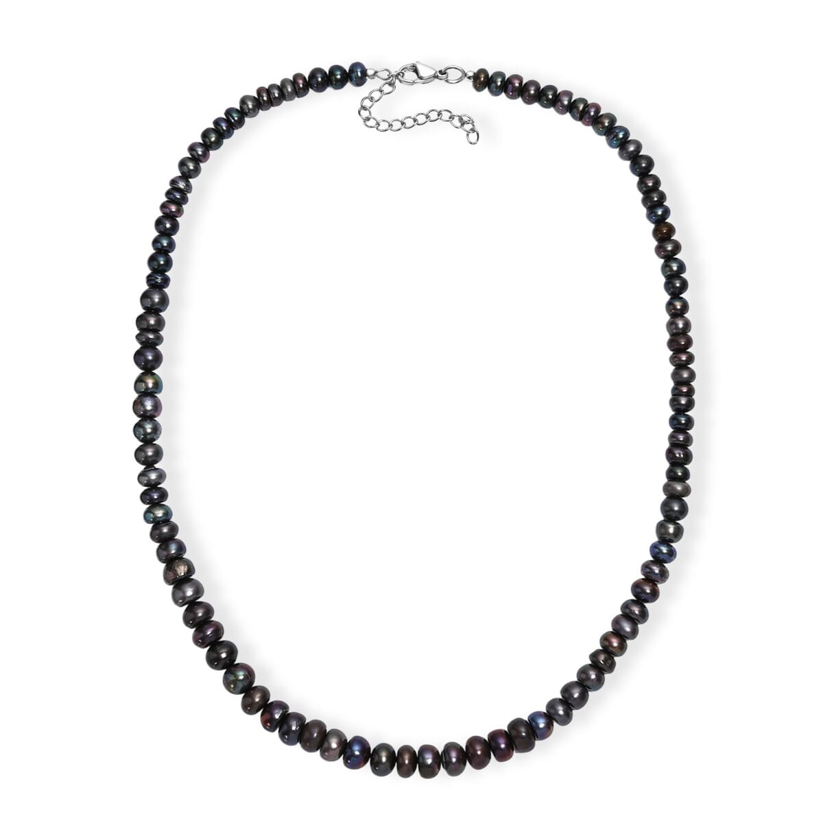 Peacock Pearl (D) Necklace in Stainless Steel 18 Inches image number 3