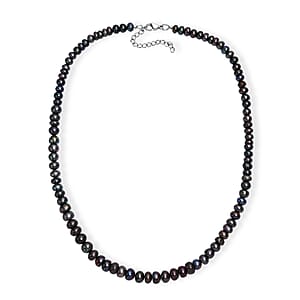 Peacock Pearl (D) Necklace in Stainless Steel 18 Inches