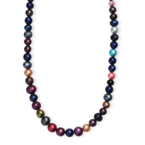 Multi Color Pearl (D) Necklace (28 Inches)